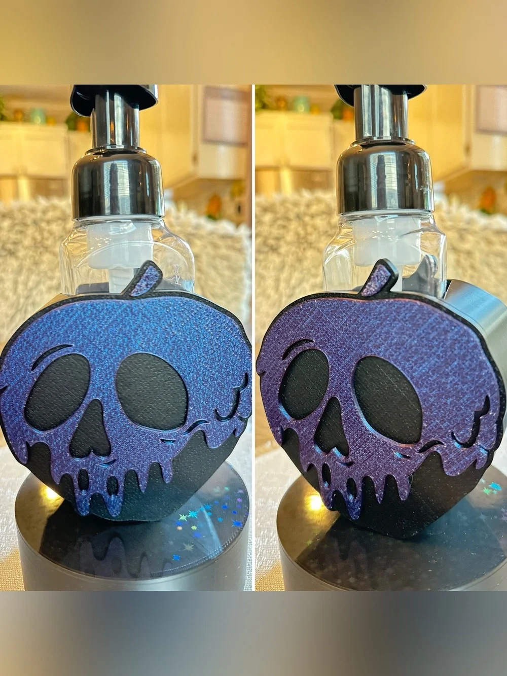 Disney Poison Apple Skull Foaming Soap Holder for Bath & Body Works Bottles
